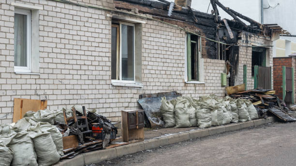 Professional Soot Cleanup technician working in Lansdowne, VA